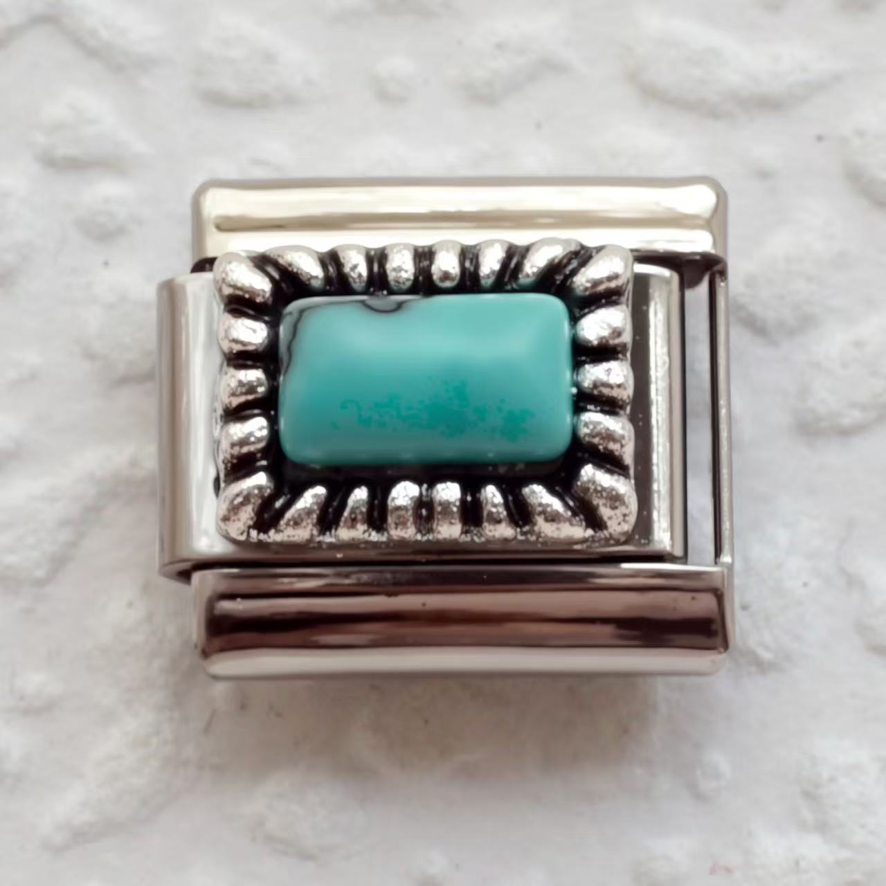 Wholesale  5pcs Italian Charm Bracelet 9mm DIY Bow  Gemstone Envelope  Creative Stainless Steel Composable Bracelet