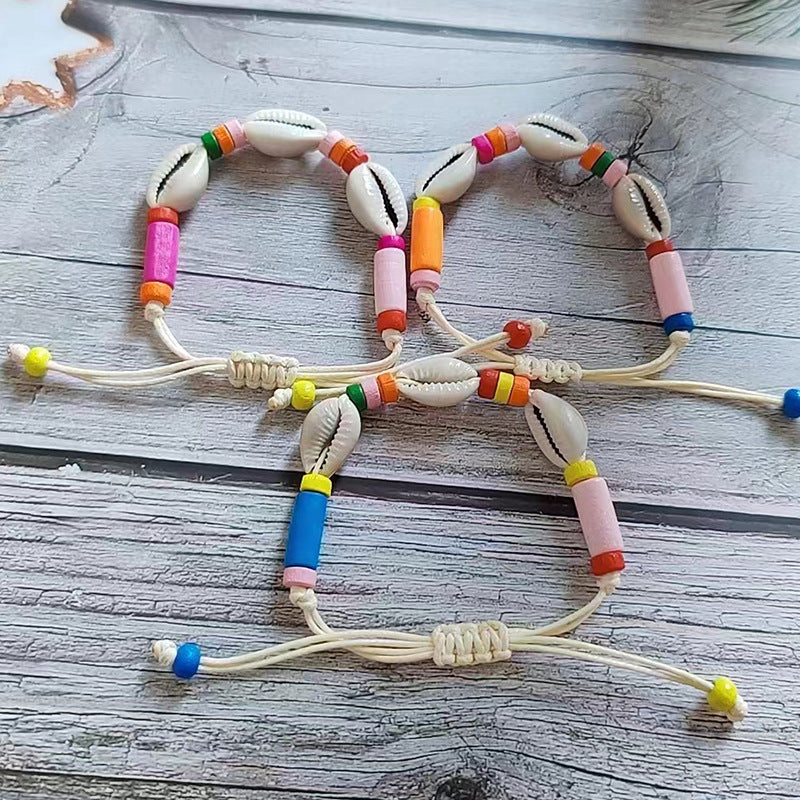 Wholesale Natural Shell Handwoven Shell Bracelet ACC-BT-Youl008