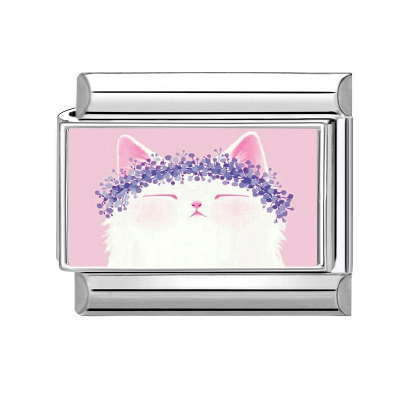 Wholesale Pink series   DIY  Single Section Creative Stainless Steel Composable Bracelet