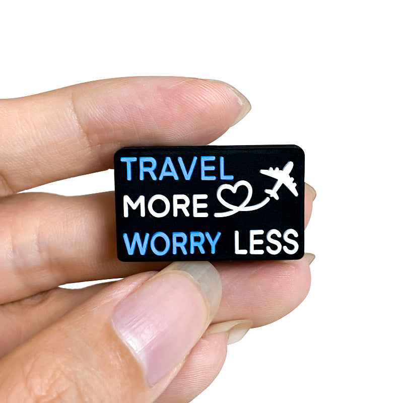 Wholesale 10pcs English Silicone Loose Beads Travel Baby Teether Molar Stick Focal Beads ACC-BDS-WDX205