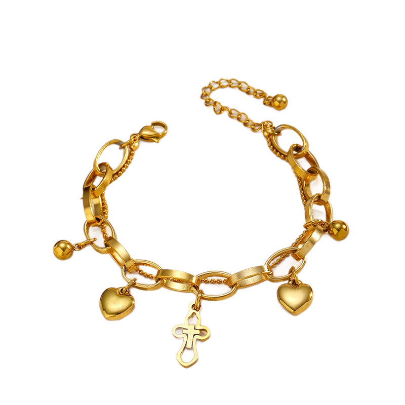 Wholesale gold-plated stainless steel bracelet