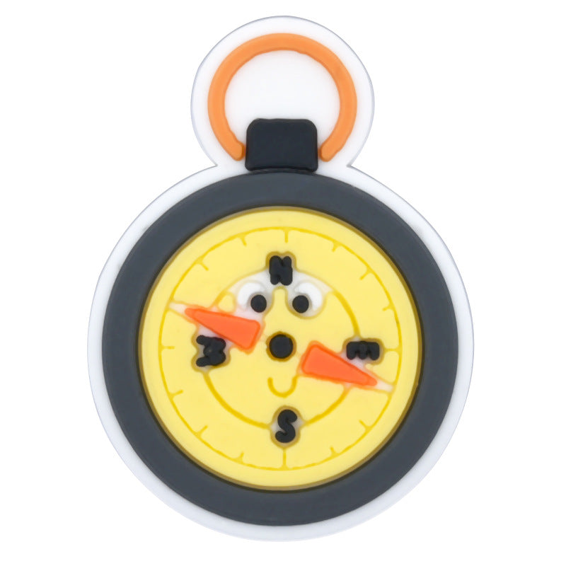 Wholesale Random 100pcs Cartoon Camping Series PVC Soft Rubber Shoe Buckle Decoration ACC-SC-RYY061