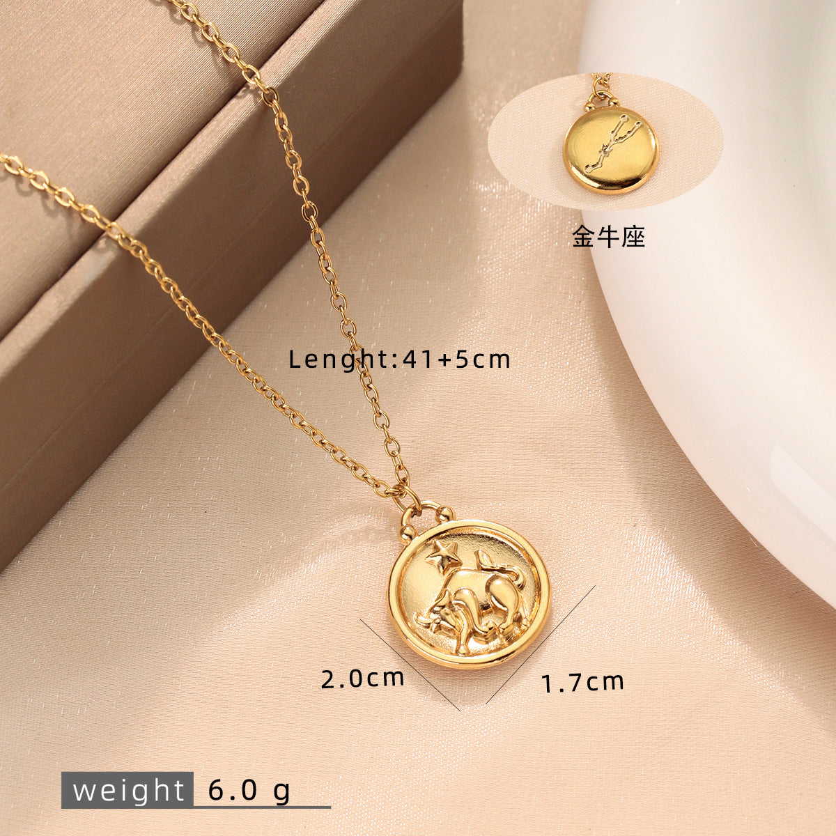 Wholesale Stainless Steel 18K Gold Plated Contion Necklace,  Fashion Jewelry Accessory for Gifts