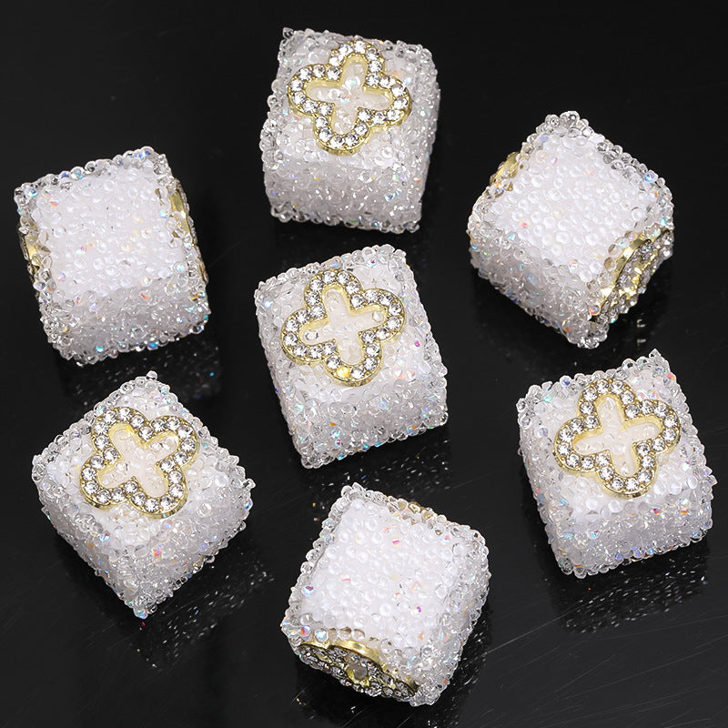 Wholesale of 5pcs Water Diamond Sugar Beads Butterfly Five Pointed Star Square Diamond Ball Beads ACC-BDS-BLG009