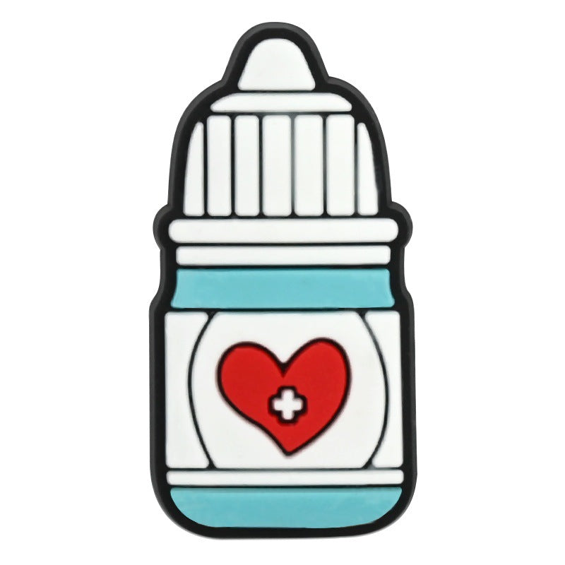 Wholesale Medical First Aid Theme PVC Shoe Charms For Clog Sandals DIY Decorative Everyday Chic Accessory For Resale
