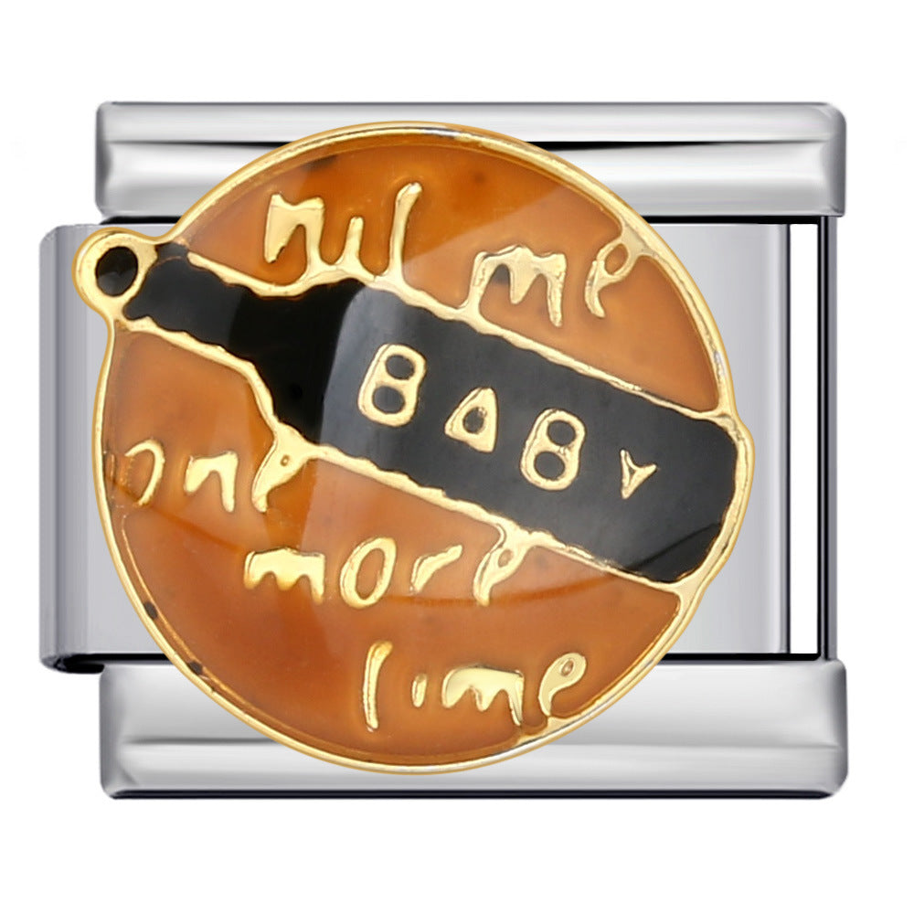 Wholesale Italian Charm Bracelet 9mm DIY Splicing Removable Birthday Party Stainless Steel Composable Bracelet