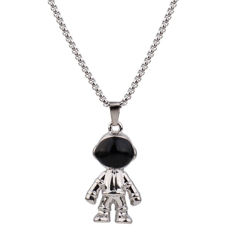 Wholesale Astronaut Spaceman Titanium Steel Necklaces  ACC-NE-Leis010