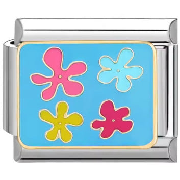 Wholesale Italian Charm Bracelet 9mm DIY Splicing English Style Stainless Steel Composable Bracelet