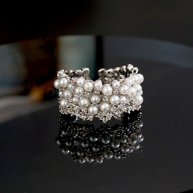 Wholesale  Micro-inlaid Light Luxury Zircon Ring