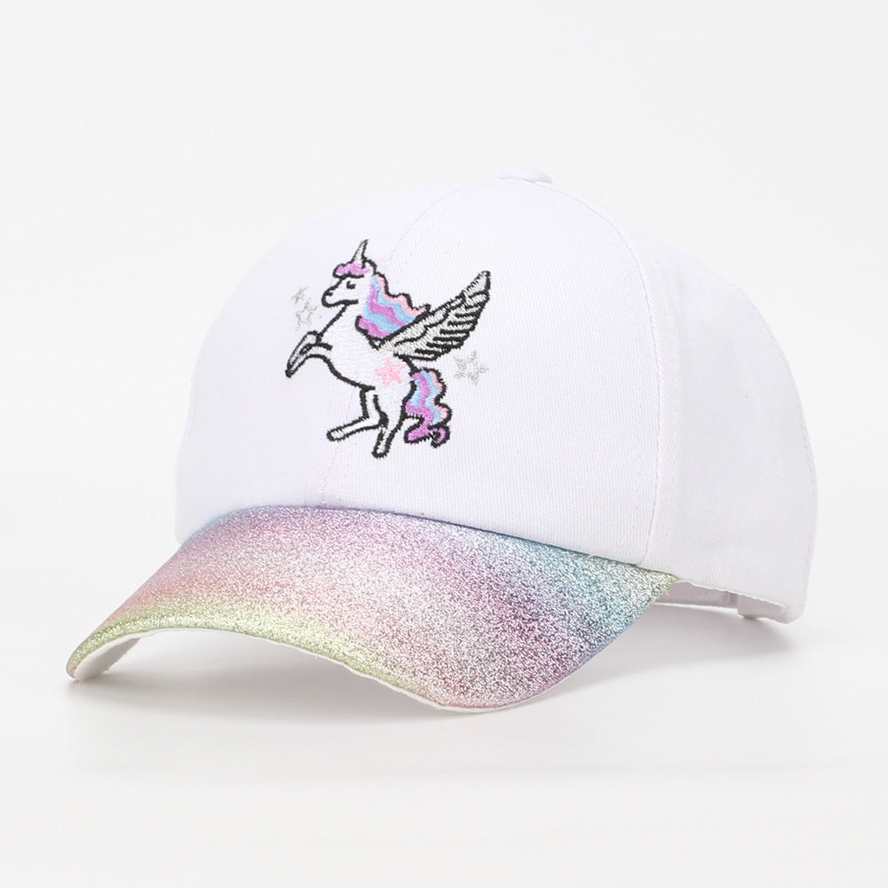 Wholesale Children's Cartoon Unicorn Baseball Cap Kids Hat ACC-KH-JingHong004