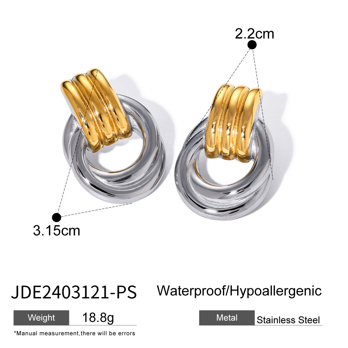 Wholesale Stainless Steel Circle Earrings