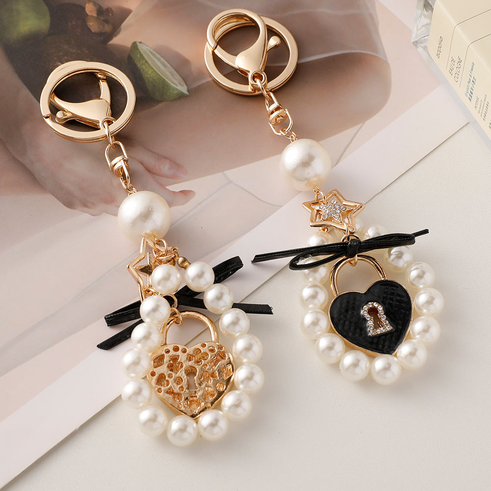 Wholesale Five-pointed Star Love Lock Metal Keychain ACC-KC-CH055