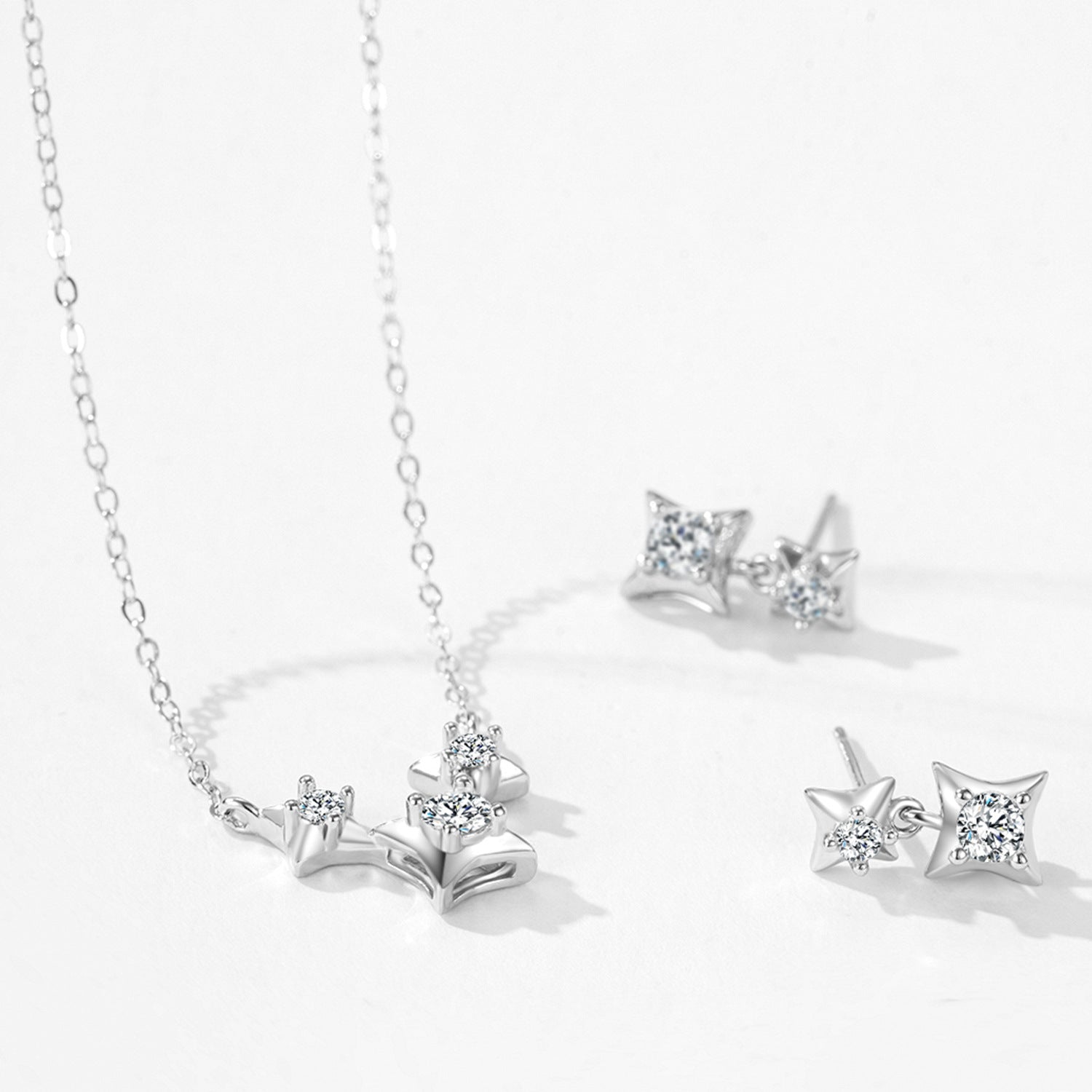 Wholesale S925 Sterling Silver Star Necklace