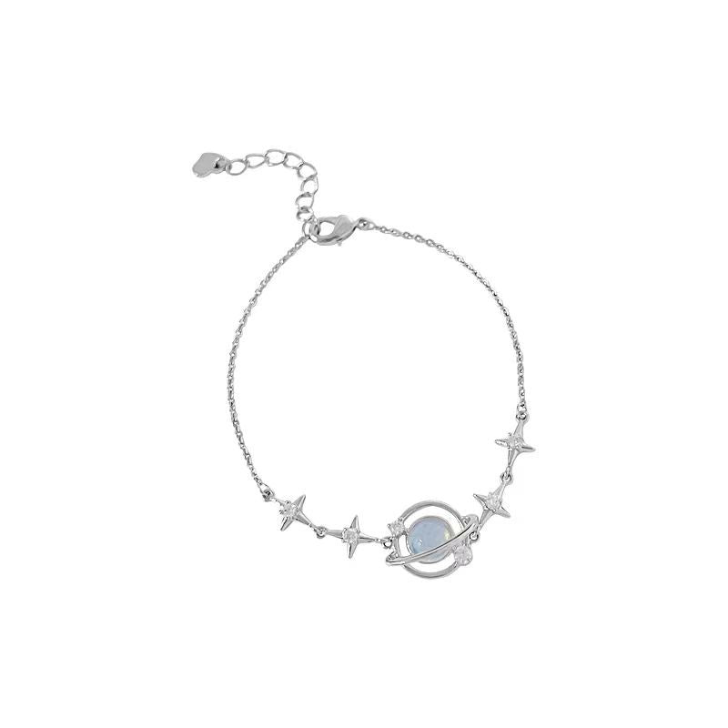 Wholesale 925 Sterling Silver Small Planet Bracelet