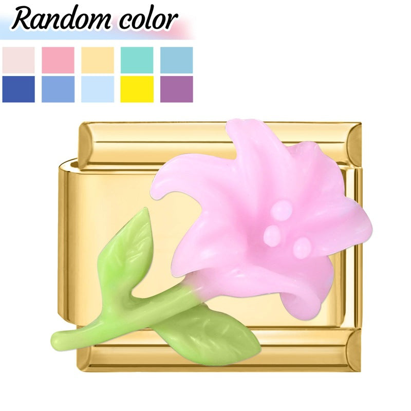 Wholesale Italian Charm Bracelet 9mm DIY Splicing Cute Creative Stainless Steel Composable Bracelet