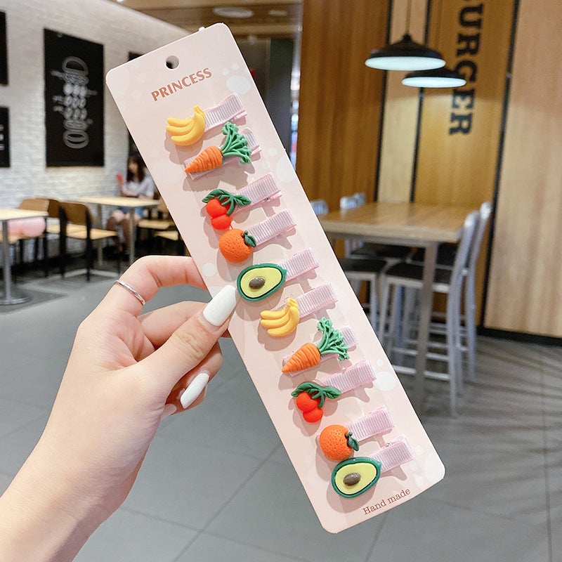 Wholesale Acrylic Cartoon cute  hairpin set