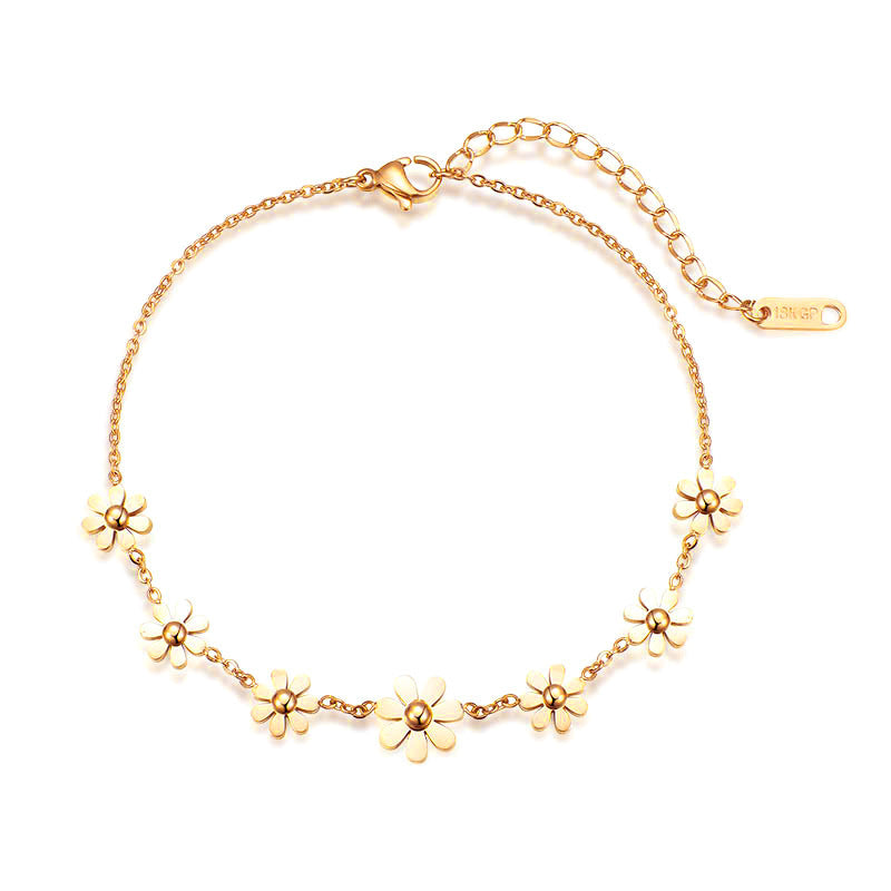 Wholesale Titanium Steel Multi- Stud Earrings,  Necklace,  Anklet,  and Bracelet Set