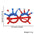 Wholesale  Independence Day Five-pointed Star Glasses Decoration