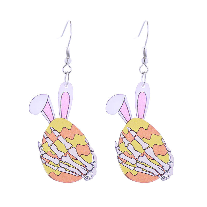 Wholesale Easter Acrylic Egg Carrot Truck Earrings ACC-ES-CT029