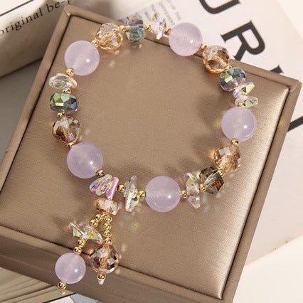 Wholesale Crystal Aquamarine Bracelet,  Niche Design,  Fashion Accessory,  Gift