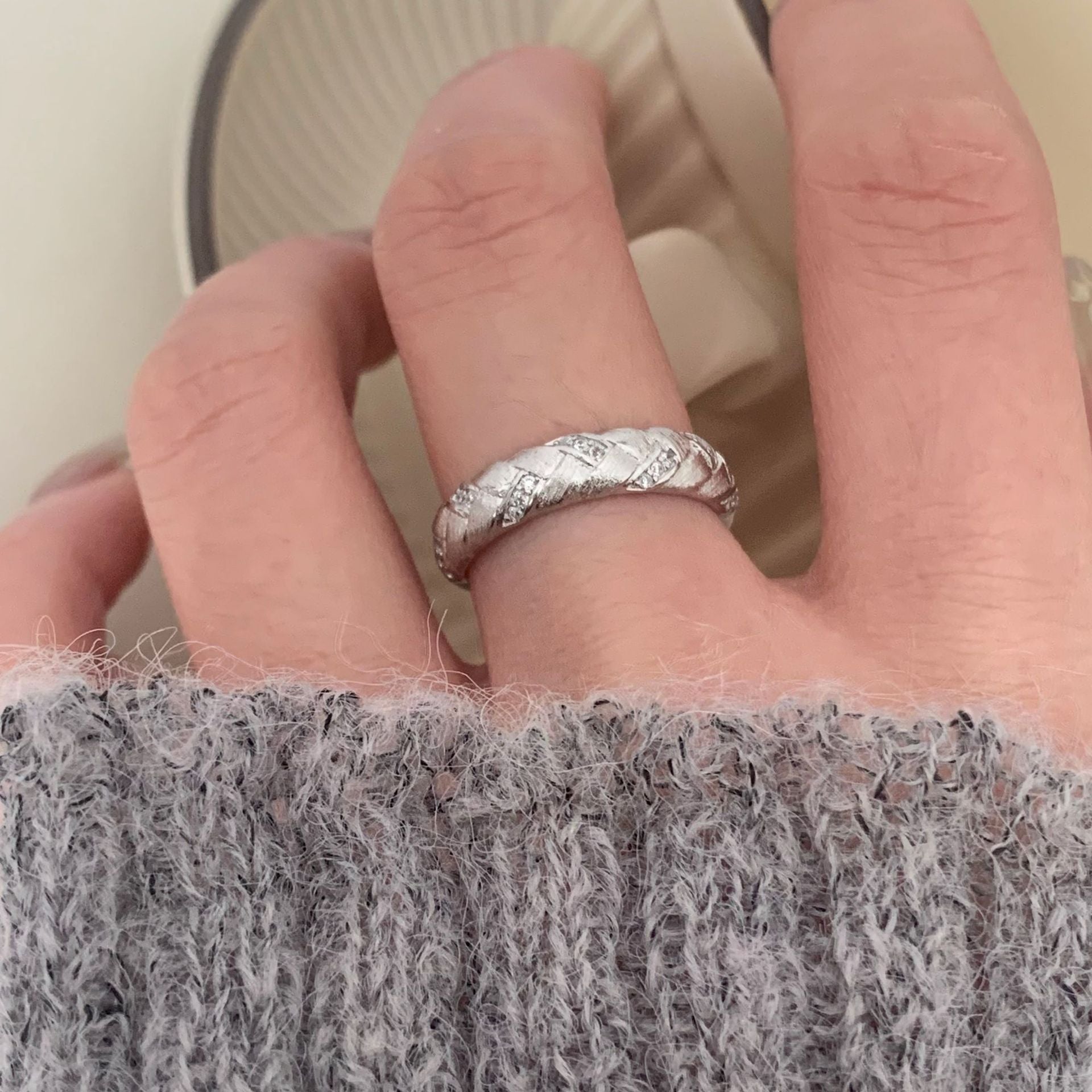 Wholesale Vintage Wheat Ear Woven Wire Ring