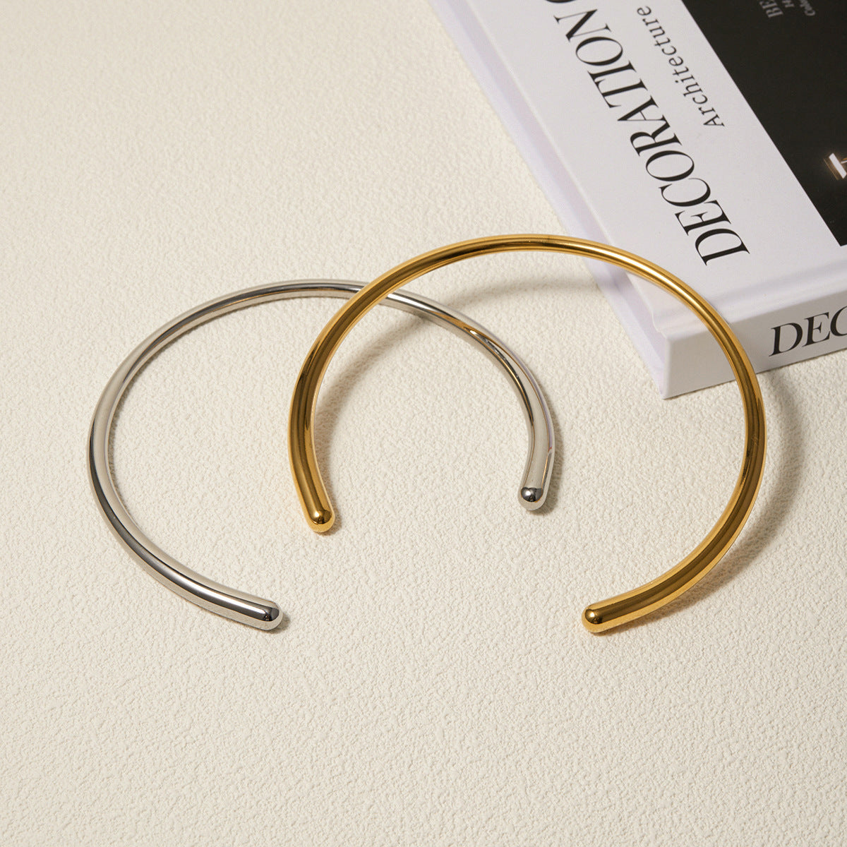 Wholesale Vintage Love Necklaces 18K Gold Plated Necklace Smooth Collar Stainless Steel Necklace ACC-NE-JD002