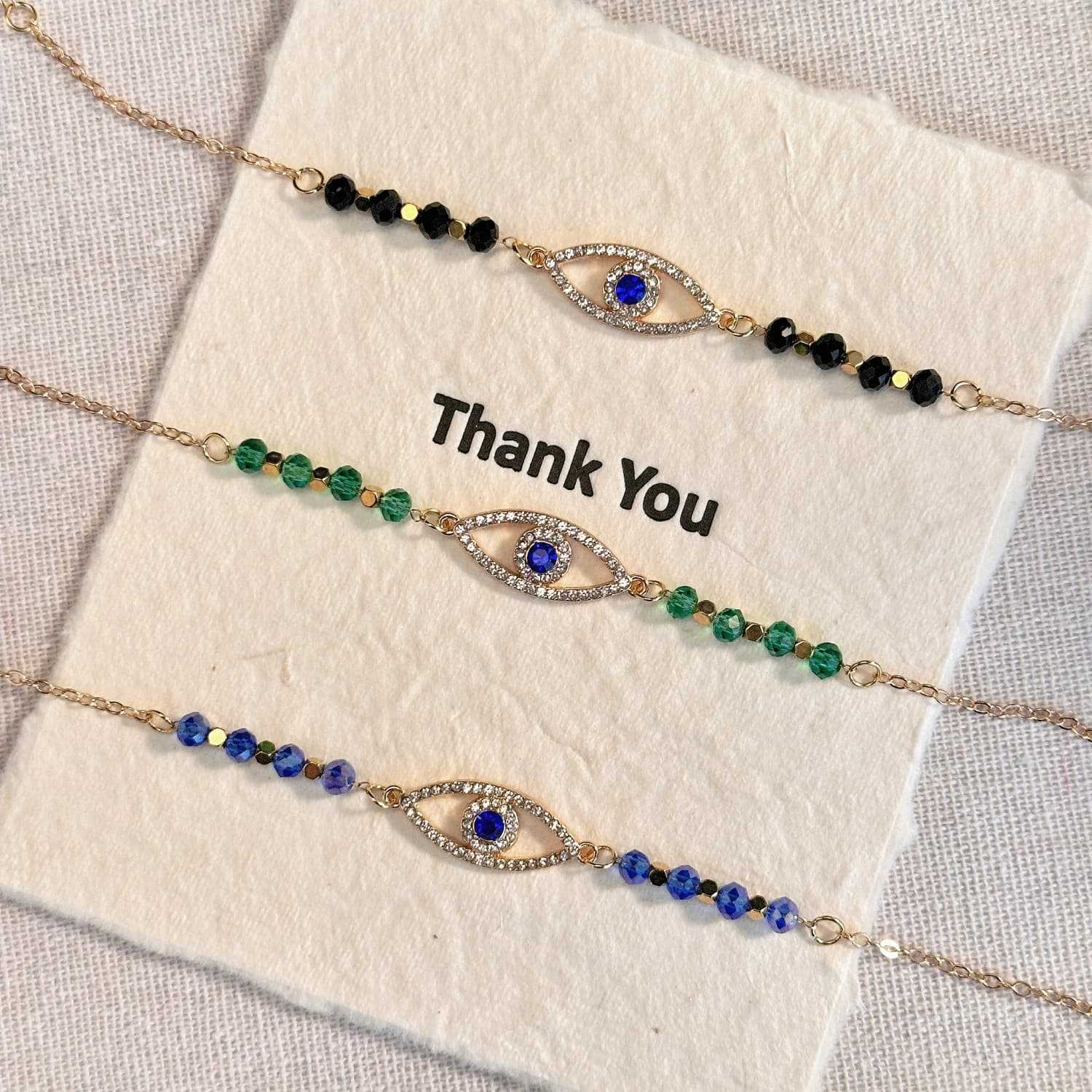 Braccialetto di cristallo del malocchio all'ingrosso