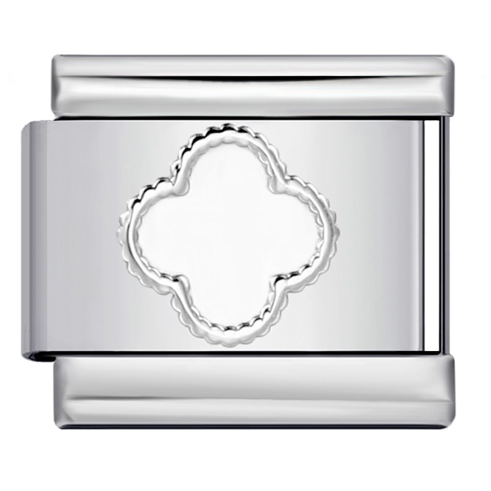 Wholesale Italian Charm Bracelet 9mm DIY Splicing Removable Gold and Silver Stainless Steel Composable Bracelet