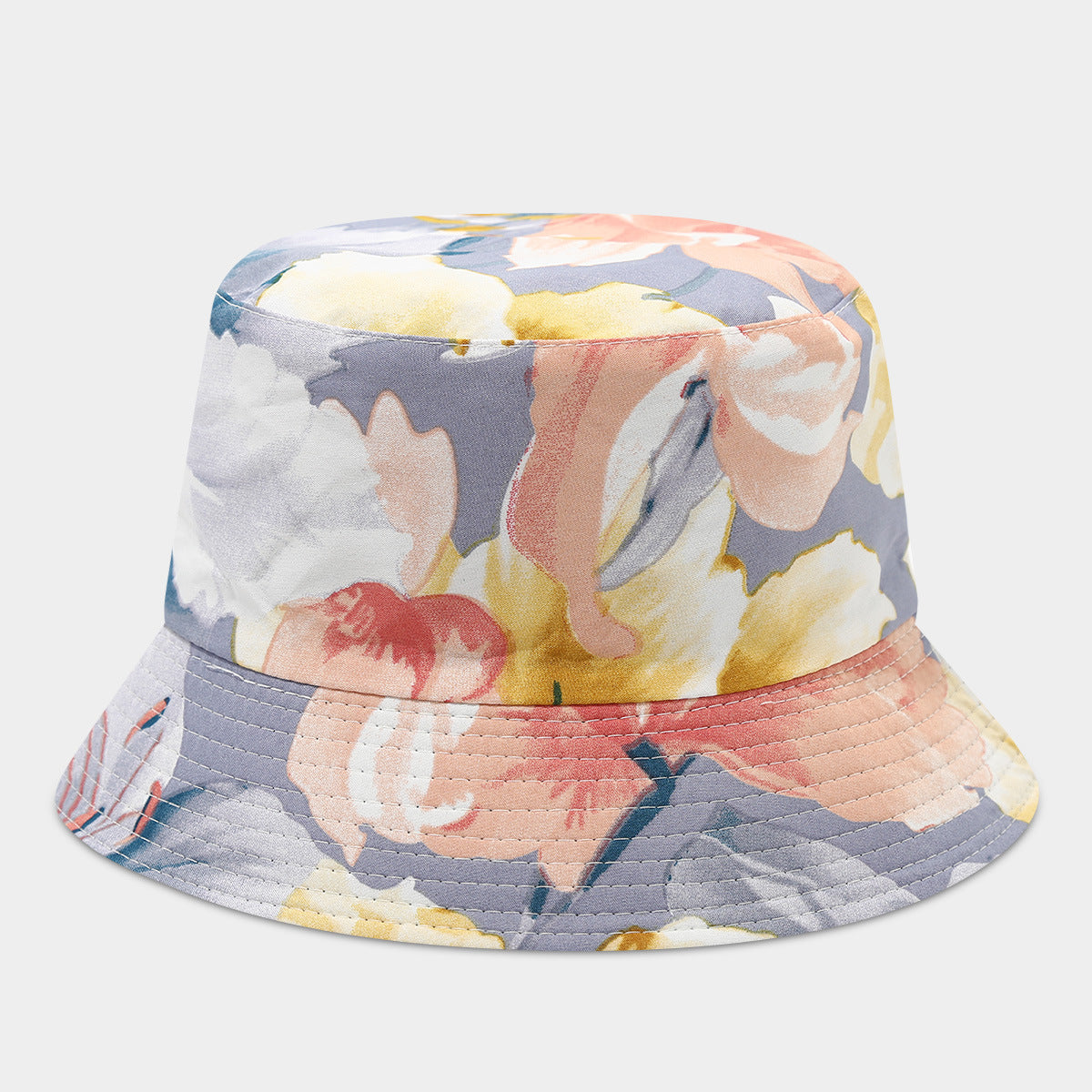Wholesale Double-Sided Fisherman Hat  Flower Pattern Basin Hat