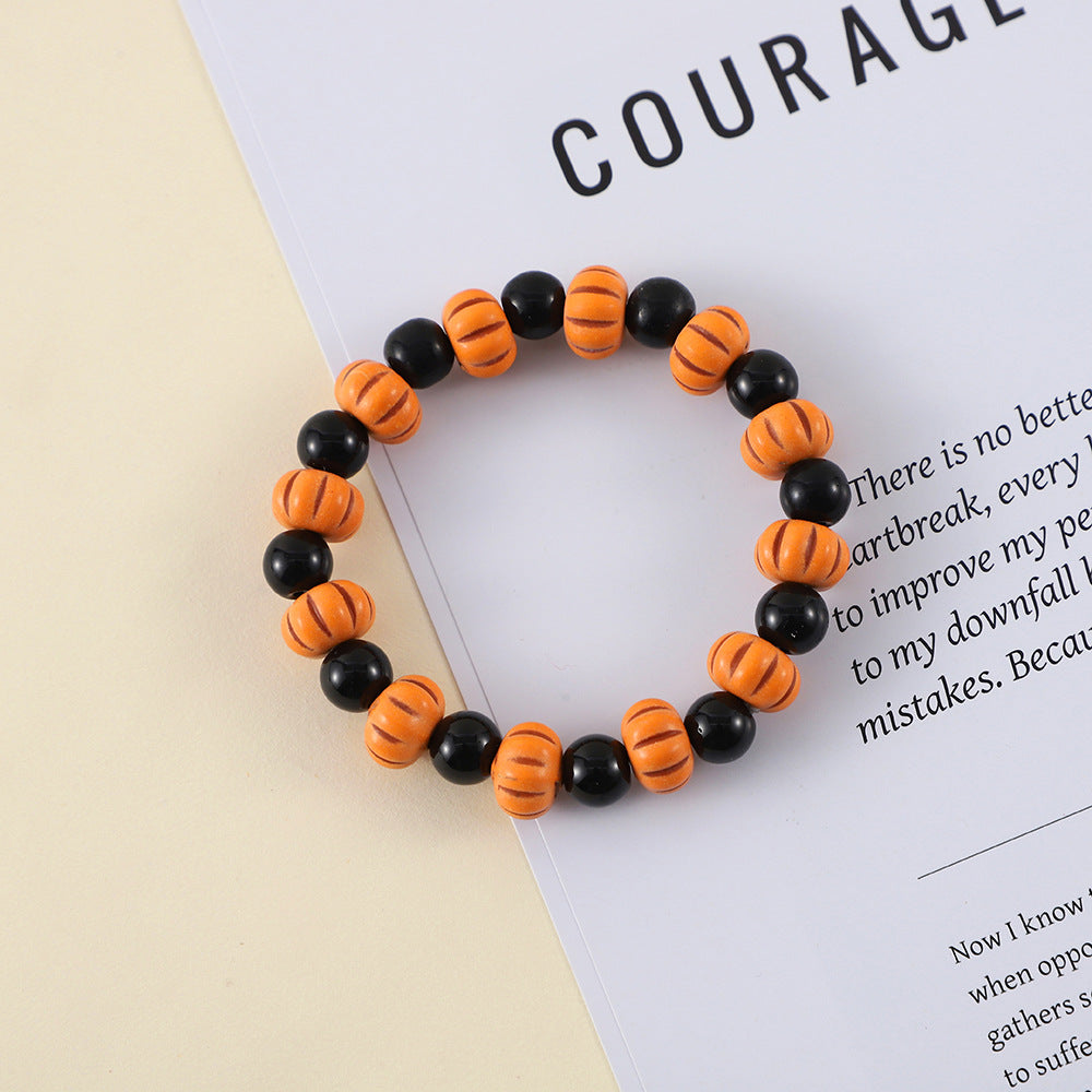 Wholesale  Beaded Bracelet Set Pumpkin Skull Retro Bracelet