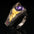 Wholesale Vintage Black Gold Purple Gemstone Ring