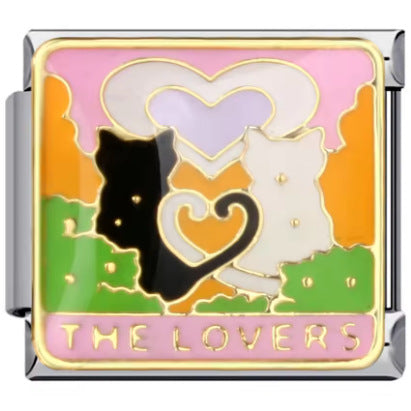 Wholesale Italian Charm Bracelet 9mm DIY Splicing Removable Color Cat Stainless Steel Composable Bracelet