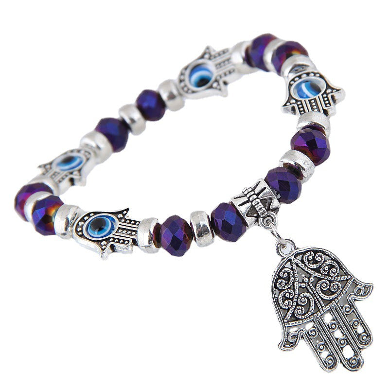 Wholesale Fashion Eye Eye Palm Crystal Bracelet ACC-BT-Weiy019