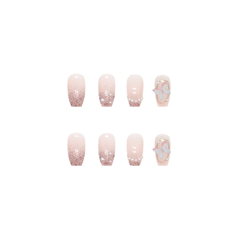 Wholesale 24 Pieces/box Embossed Butterfly Nails Kits Nail Stickers