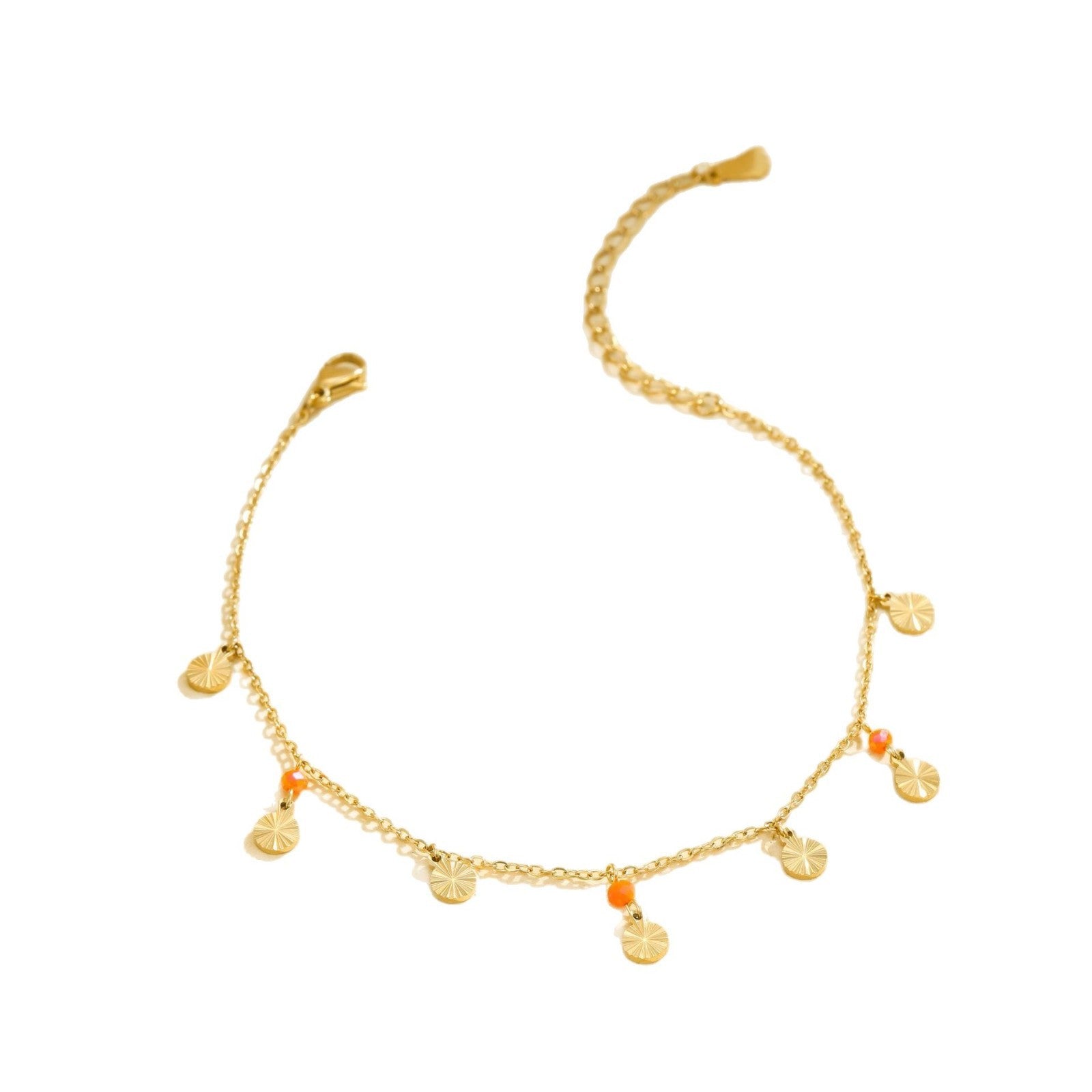 Wholesale Stainless steel handmade double-layer fine anklet