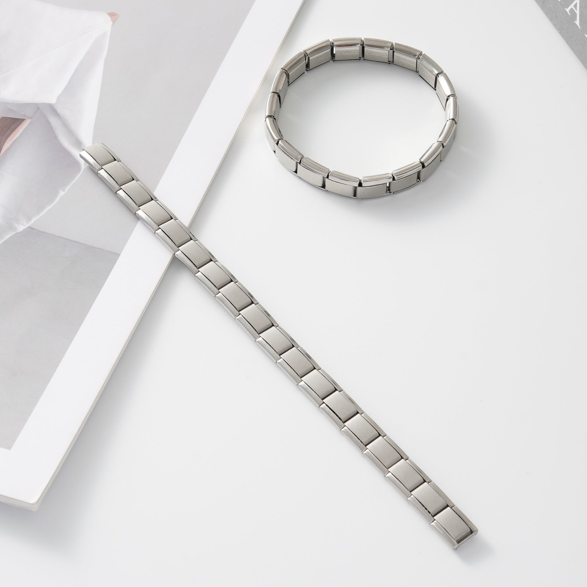 Wholesale Italian Charm Bracelet 9mm DIY Splicing Cute Creative Stainless Steel Composable Bracelet