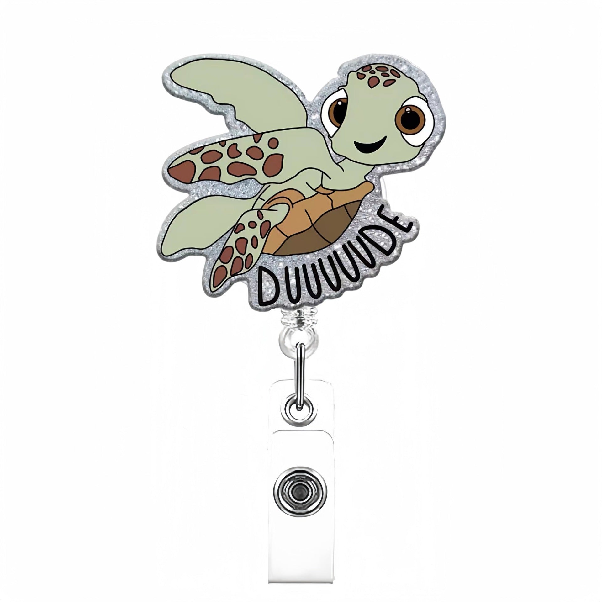 Wholesale Acrylic Fun Zoo Undersea Theme Badge Reel Keychain