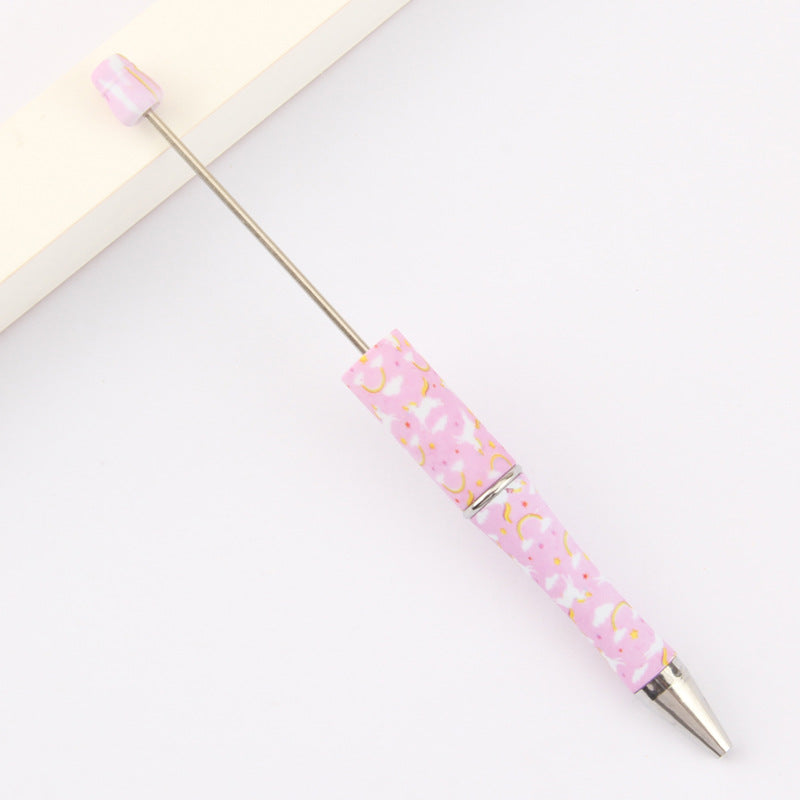 Wholesale Beadable Pens Leopard Print Floral Cow Independence Day Print DIY Beaded Pens ACC-PN-JinBN015