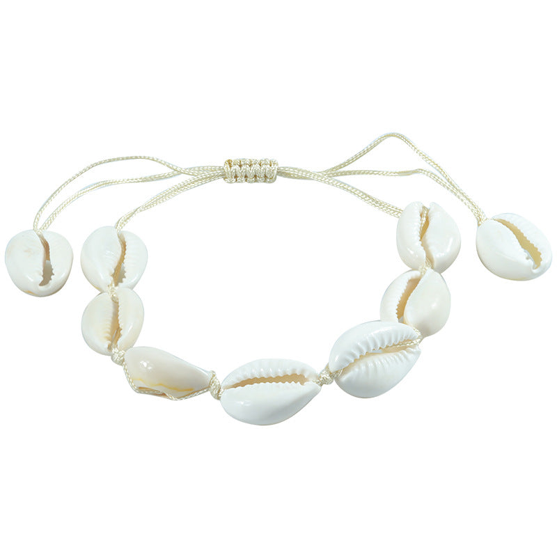 Wholesale Ocean Style Shell Braided Bracelet Necklace
