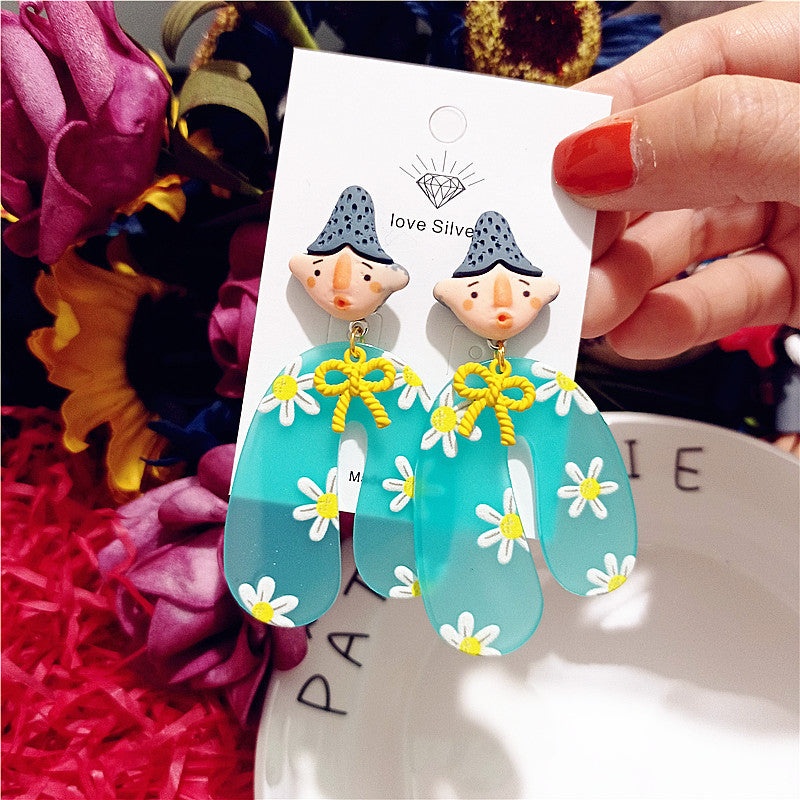 Wholesale Indian Doll Funny Earrings ACC-ES-XingJun001
