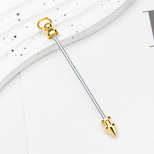 Wholesale Beadable Keychains Bar Metal Rivets Stud Screws DIY Beads ACC ...