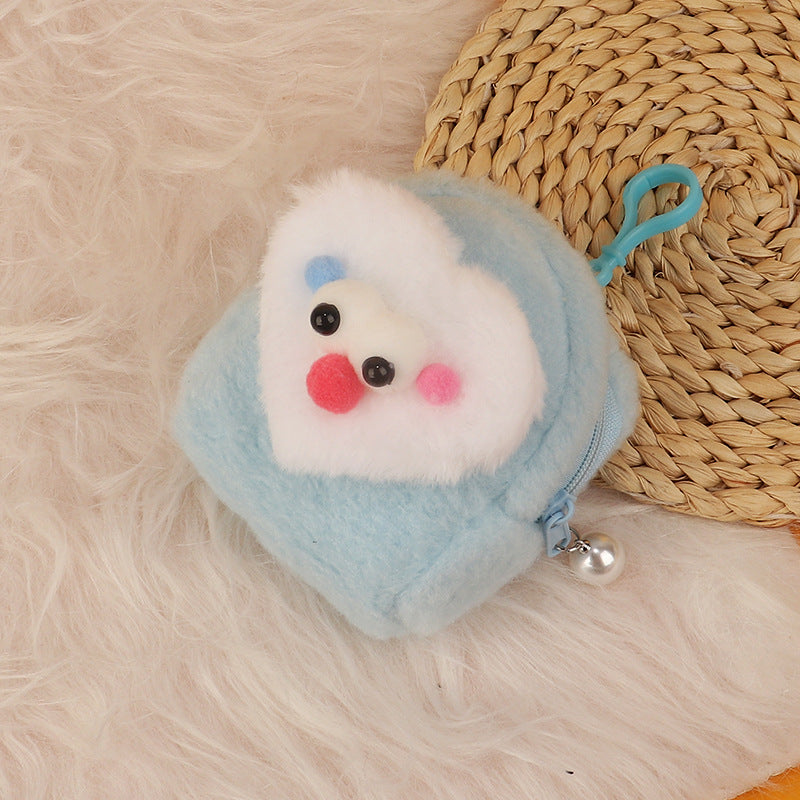 Wholesale Cartoon 3D Plush Mini Coin Purse Keychain Keychain Wallet ACC-KC-HuoFan002