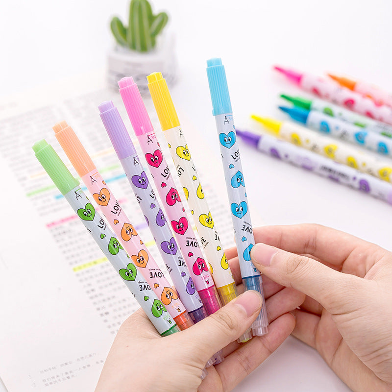 Wholesale Creative Direct Liquid Color Highlighter Pen Set