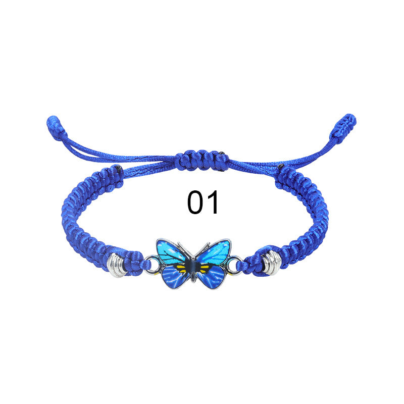 Wholesale  butterfly woven  Valentine's Day bracelet