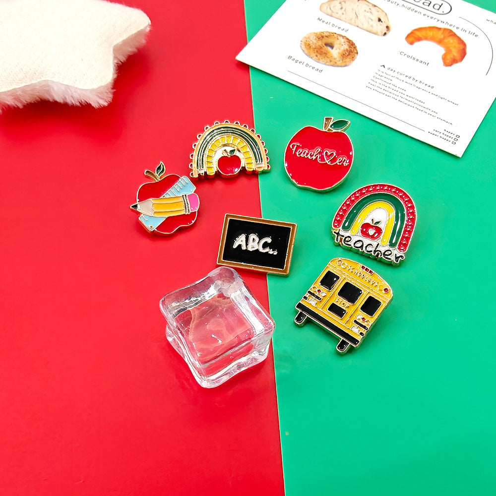 Wholesale 5pcs School Graduation Season  Fun Letter  Badge Back to School Brooch