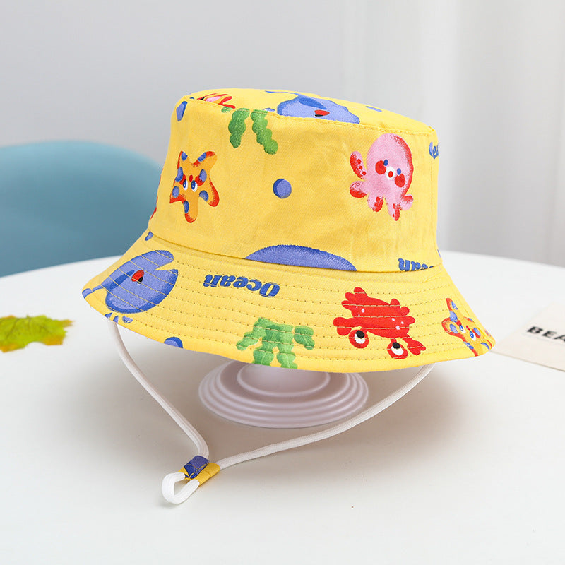 Wholesale Children's Fisherman Hat Multi Size Animal Cartoon Basin Hat Kids Bucket Hat ACC-KH-TuYu001