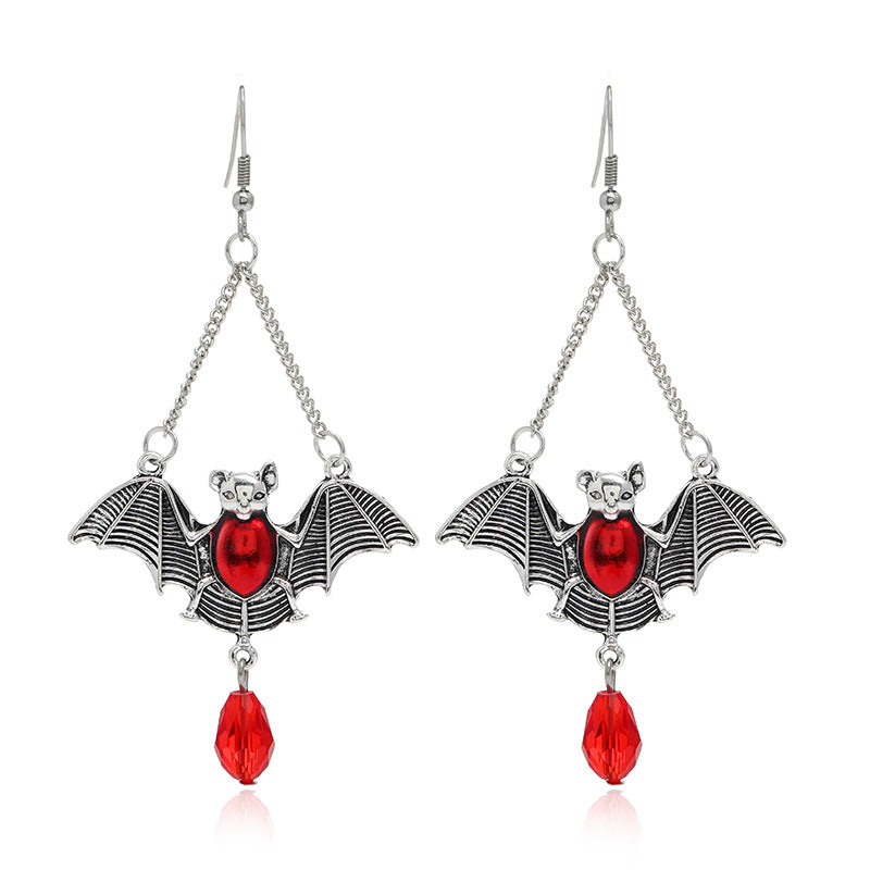 Wholesale  Theme Black Cat Pumpkin Dripping Oil Earrings - Fashion Jewelry Accessory for Party Gift Boutique