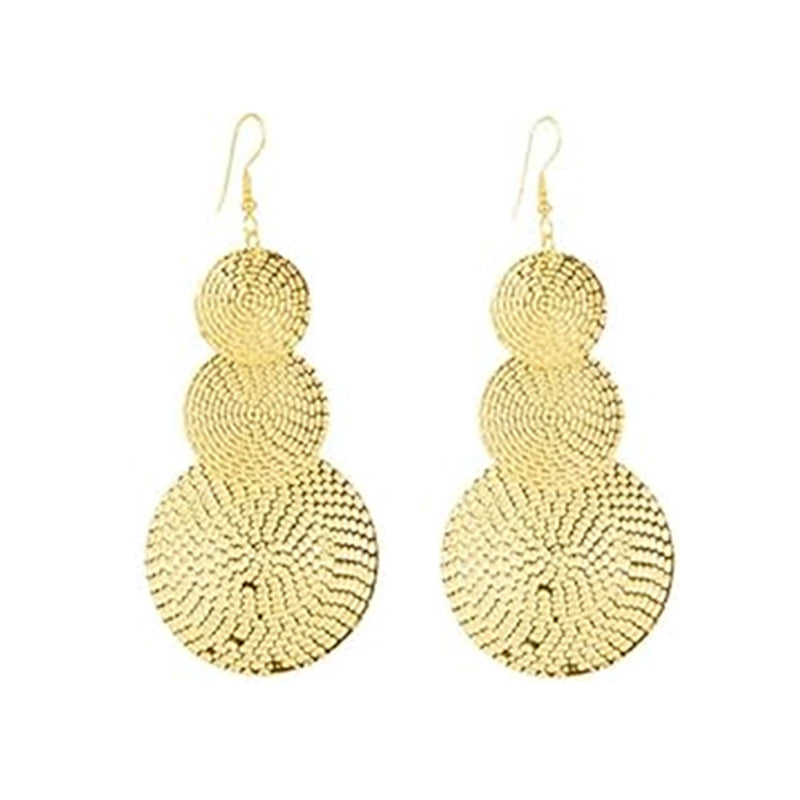 Wholesale Long Earrings Circle Hollow Retro Earrings Exaggerated Statemente Earrings ACC-ES-Huil005
