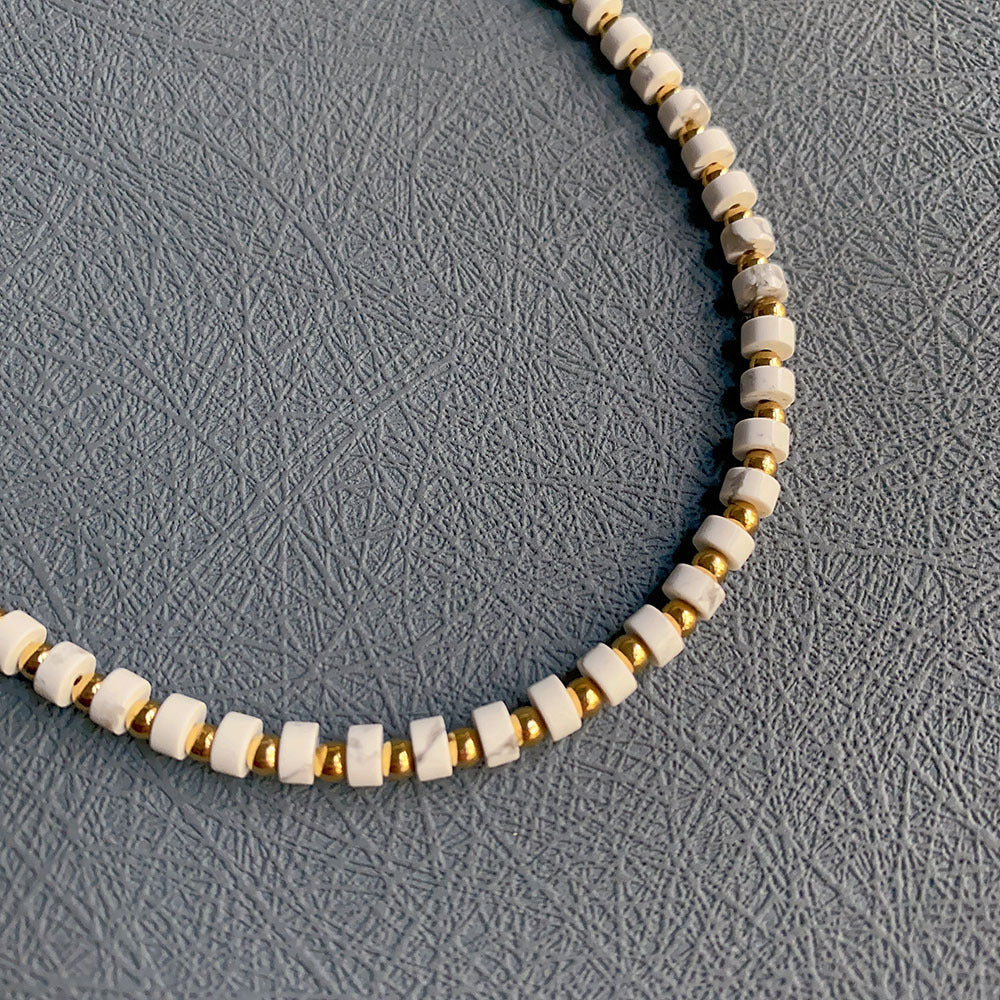 Wholesale Natural Stone Colored Necklace Clavicle Chain Handmade Beaded Multi-color Stacked Neck Necklace Choker Necklace ACC-NE-Yazhi002