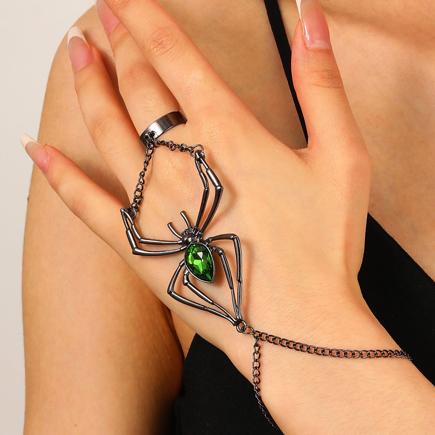 Wholesale Alloy Electroplated   Vintage Green Women' s Jewelry Set Party Wear